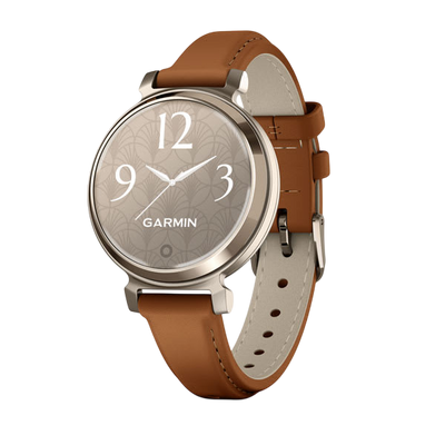 Garmin Lily 2 - Cream Gold / Tan Leather 
