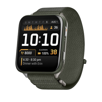 Garmin Venu X1 Premium AMOLED GPS Smartwatch - Moss with Titanium 