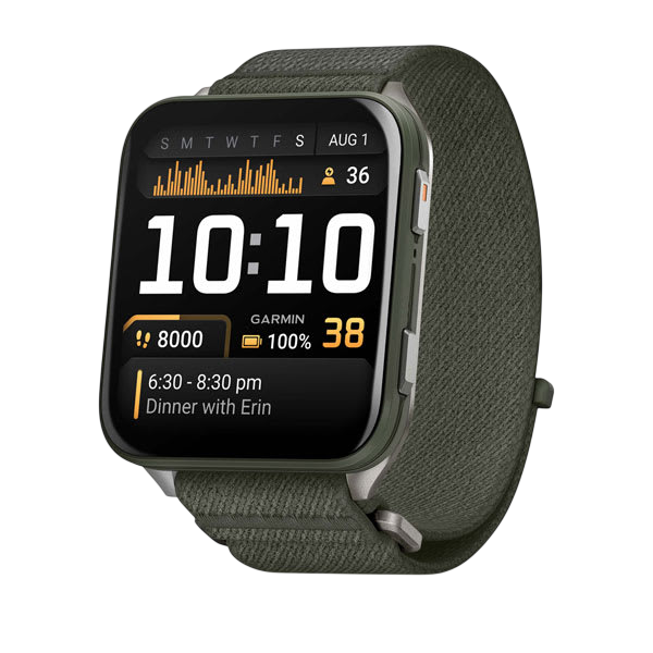 Garmin Venu X1 Premium AMOLED GPS Smartwatch - Moss with Titanium 