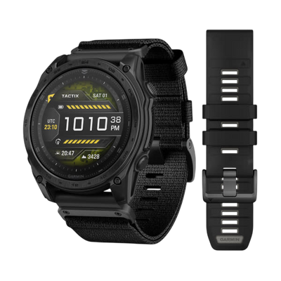 Garmin Tactix 8 AMOLED Sapphire Premium Tactical GPS Smartwatch - Black DLC Titanium - 51mm #size_51mm