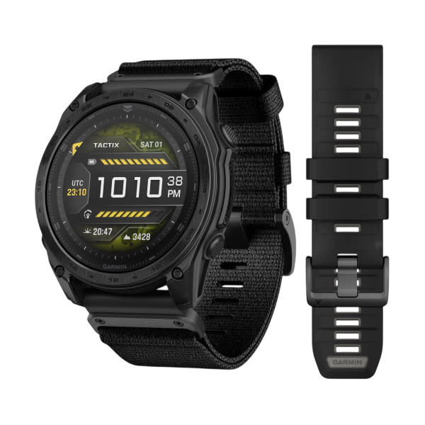 Garmin Tactix 8 AMOLED Sapphire Premium Tactical GPS Smartwatch - Black DLC Titanium - 51mm #size_51mm