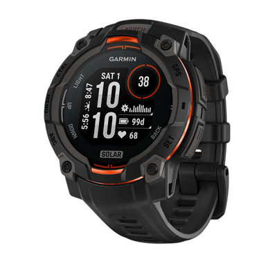 Garmin Instinct 3 Solar GPS Smartwatch - Black 