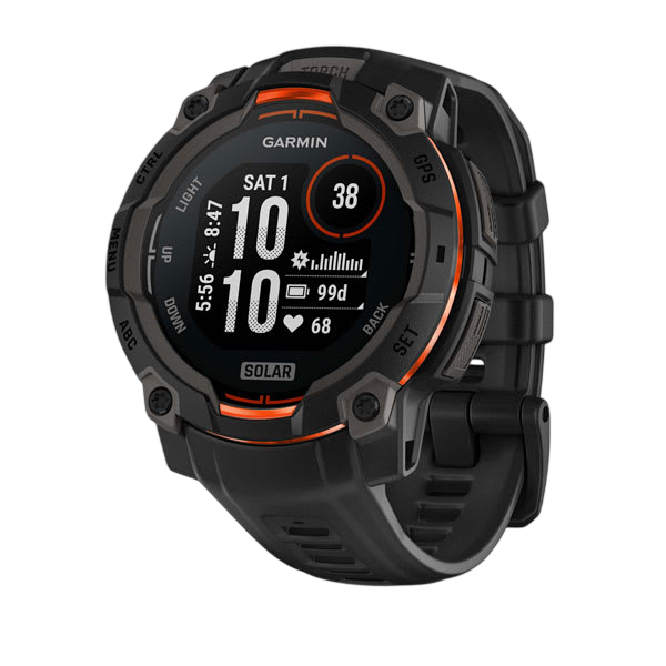 Garmin Instinct 3 Solar GPS Smartwatch - Black 