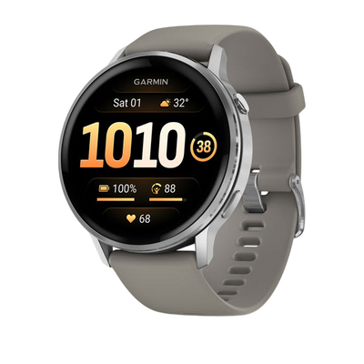 Garmin Venu 4 AMOLED GPS Smartwatch - Silver Grey 
