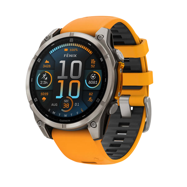 Garmin Fenix 8 AMOLED Sapphire Multisport GPS Smartwatch - Orange 