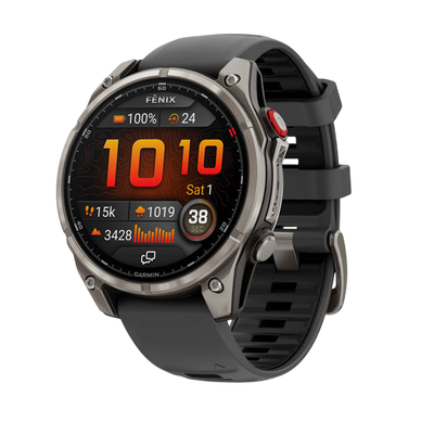 Garmin Fenix 8 Pro AMOLED Sapphire LTE + inReach Premium Multisport GPS Smartwatch - Titanium with Graphite/Black Silicone 