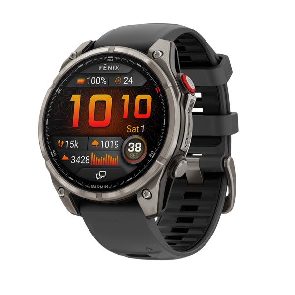 Garmin Fenix 8 Pro AMOLED Sapphire LTE + inReach Premium Multisport GPS Smartwatch - Titanium with Graphite/Black Silicone 