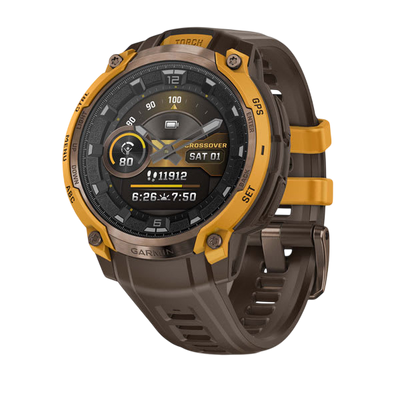 Garmin Instinct Crossover AMOLED Rugged Hybrid GPS Smartwatch - Bronze / Sunburst 