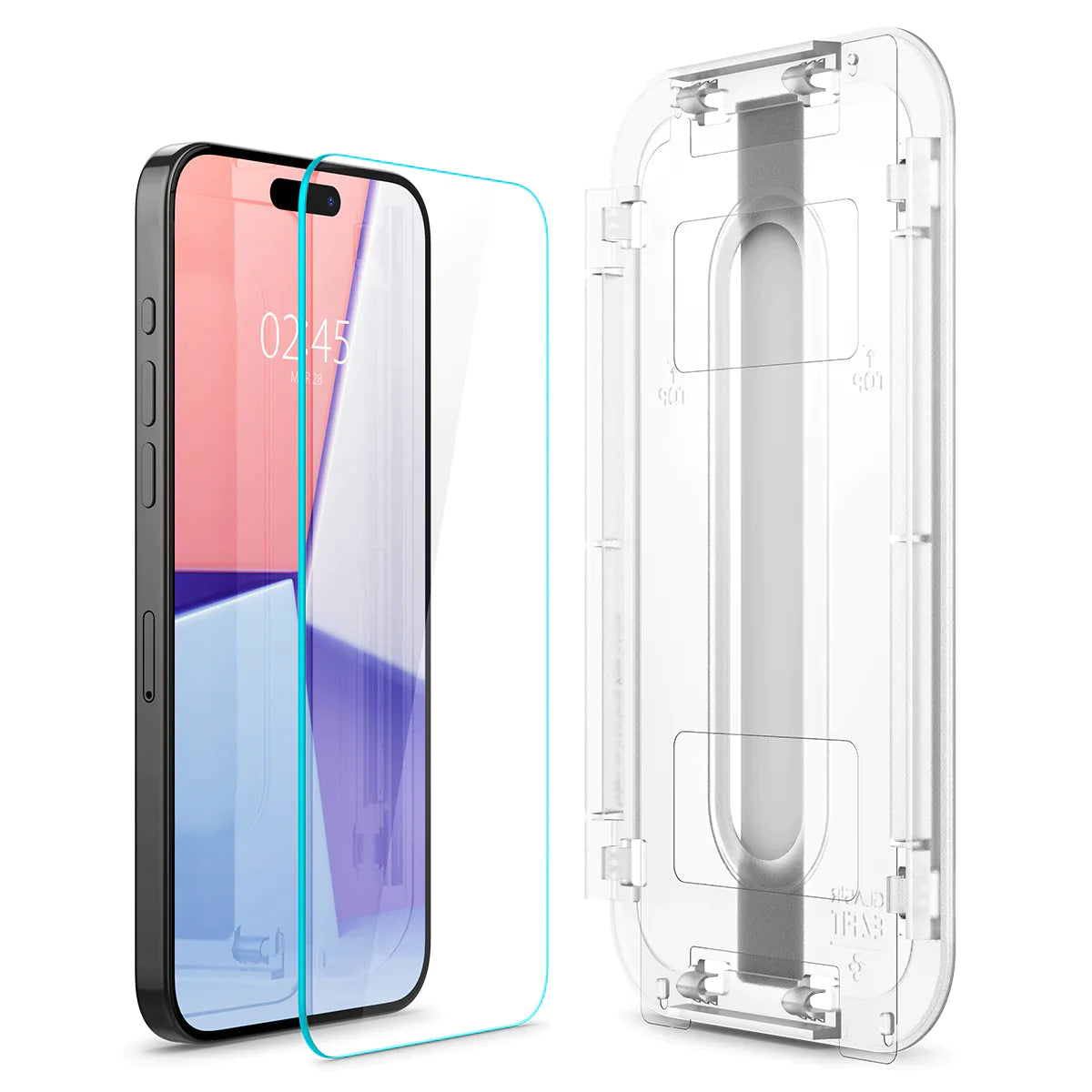 Spigen iPhone 15 Pro Screen Protector EZ FIT GLAS.tR - 1 Pack