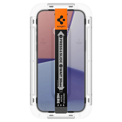 Spigen iPhone 16 Plus / 15 Plus Screen Protector EZ FIT GLAS.tR - 1 Pack