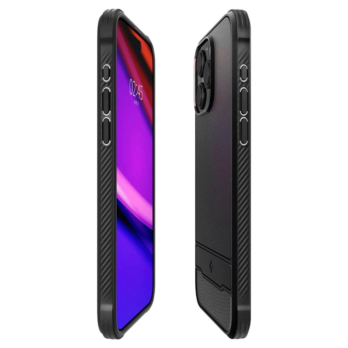 Spigen iPhone 15 Pro Case Rugged Armor (MagFit) - Matte Black