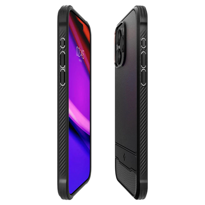 Spigen iPhone 15 Pro Case Rugged Armor (MagFit) - Matte Black