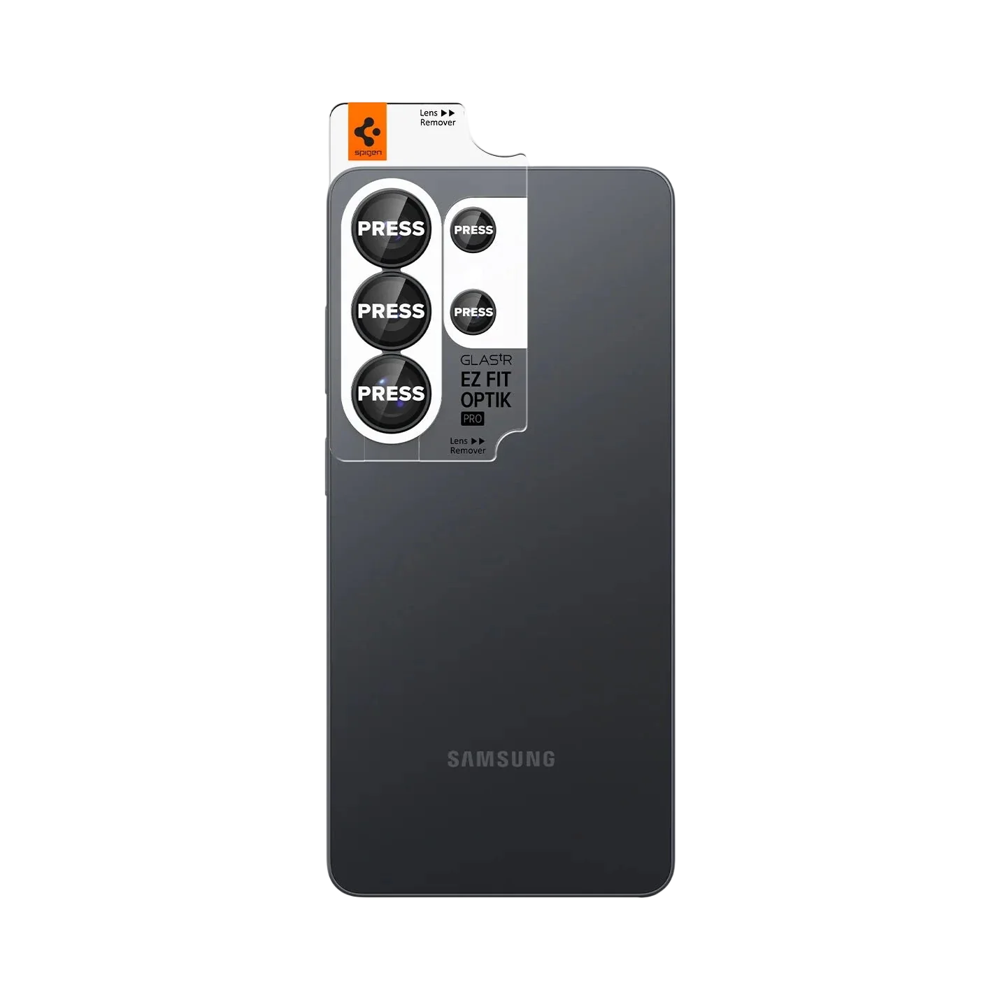 Spigen Glas.tREZFit Optik Black Lens Protector for GalaxyS26 Ultra - 2 Pack