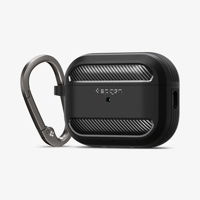 Spigen Rugged Armor Case for Apple AirPods Pro 2  -  Matte Black