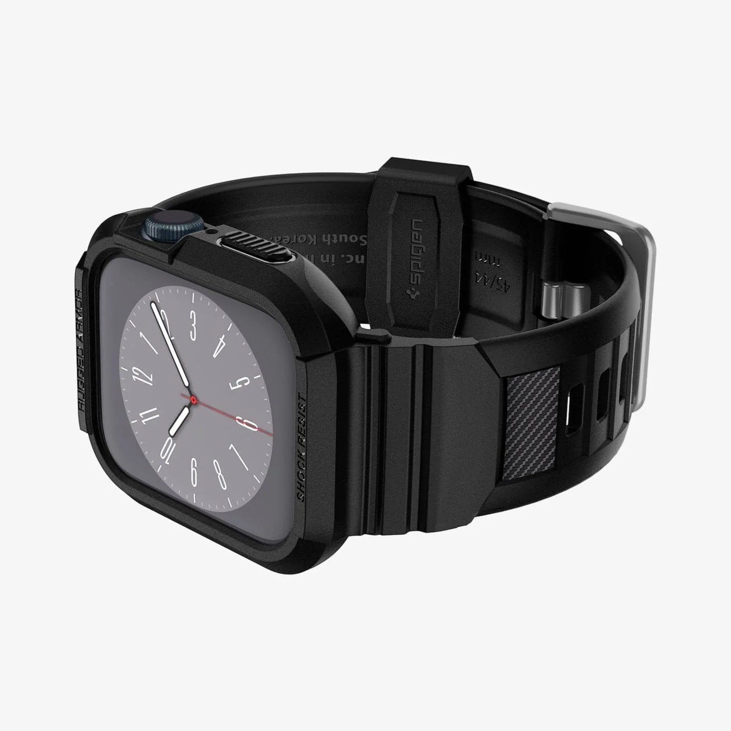 Spigen Rugged Armor Pro - Black for Apple Watch Series 9 / 8 / 7 / 6 / 5 / 4 / SE (45mm & 44mm)