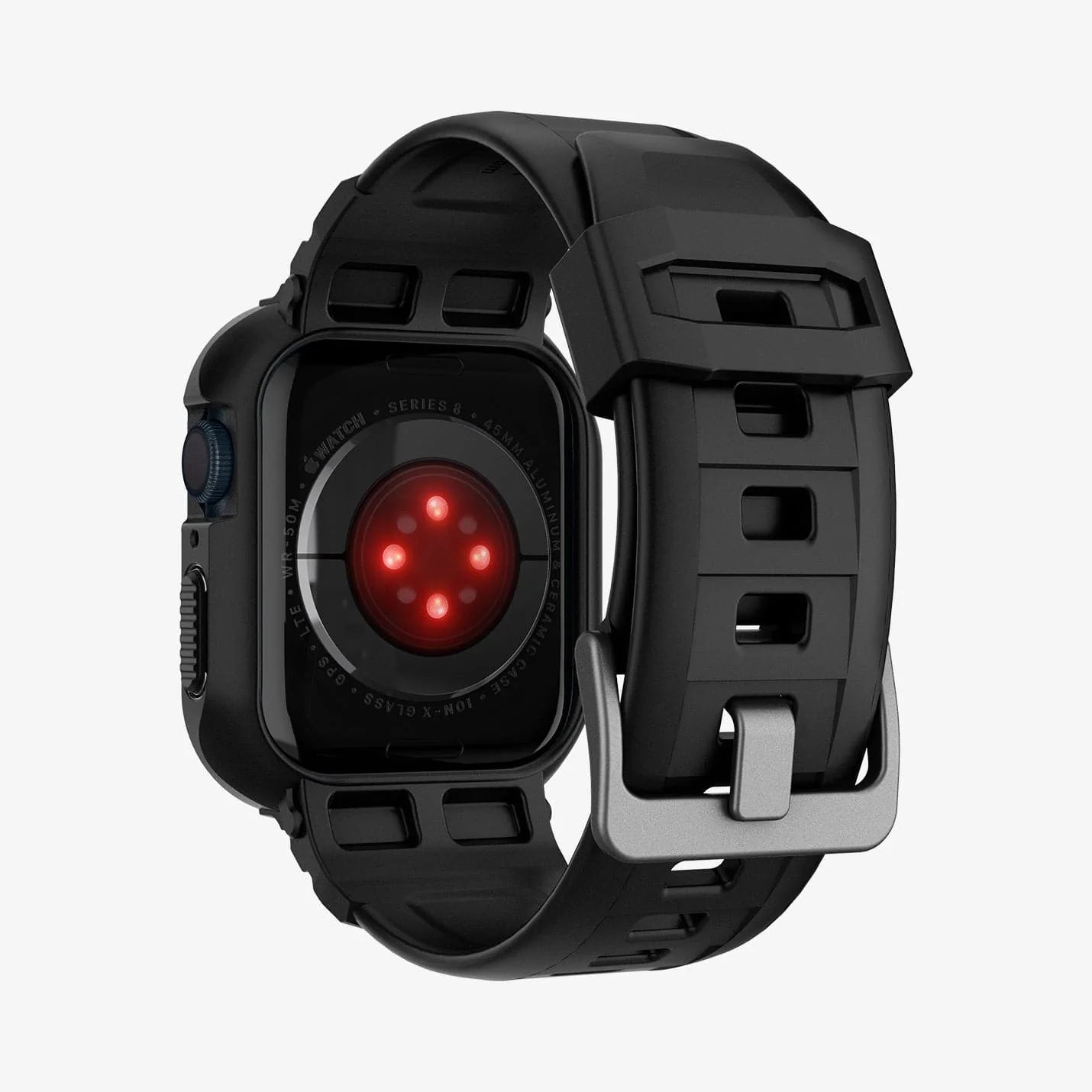 Spigen Rugged Armor Pro - Black for Apple Watch Series 9 / 8 / 7 / 6 / 5 / 4 / SE (45mm & 44mm)