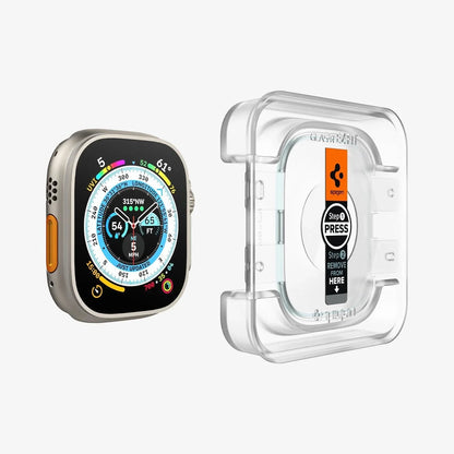 Spigen Apple Watch Ultra 3 / 2 / 1 (49mm) Screen Protector EZ FIT Glas.tR - 2 Pack
