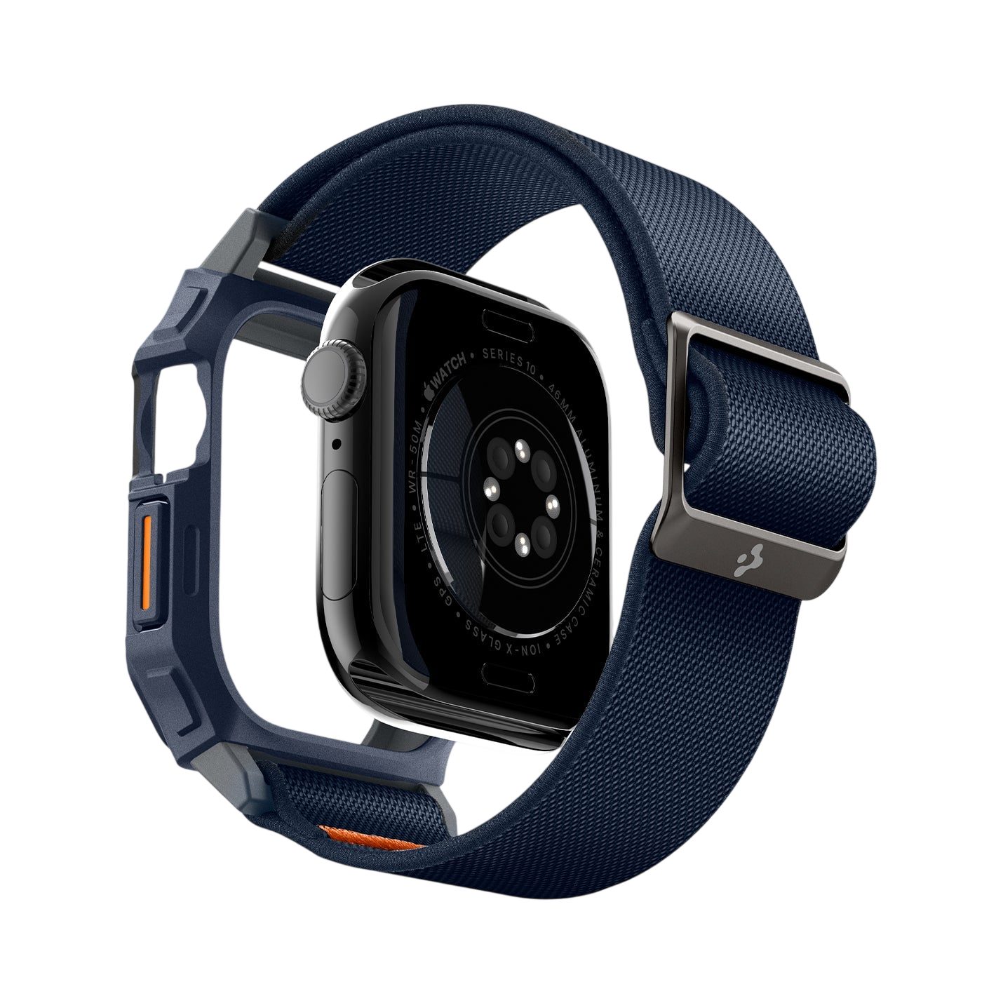 حافظة Spigen Lite Fit Pro لسلسلة Apple Watch 11 / 10 (46mm) + حزام
