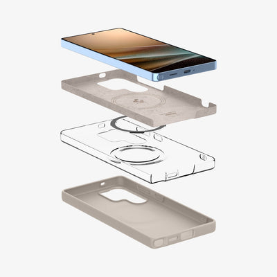 حافظة Spigen Silicone Fit (MagFit) لهاتف Samsung Galaxy S25 Ultra