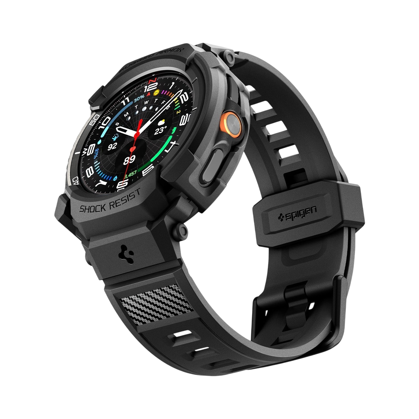 Spigen Rugged Armor Pro Band + Case for Samsung Galaxy Watch8 Classic