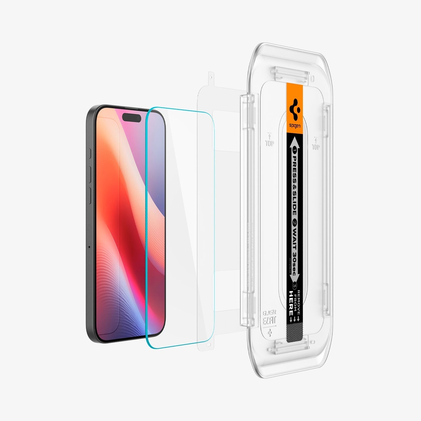 واقي شاشة Spigen iPhone 16 Pro Max - GLAS.tR EZ Fit - عبوتان