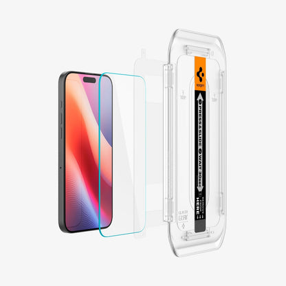 واقي شاشة Spigen iPhone 16 Pro Max - GLAS.tR EZ Fit - عبوتان