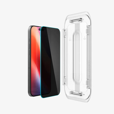 Spigen iPhone 16 Pro Screen Protector - GLAS.tR EZ Fit Privacy - 1 Pack