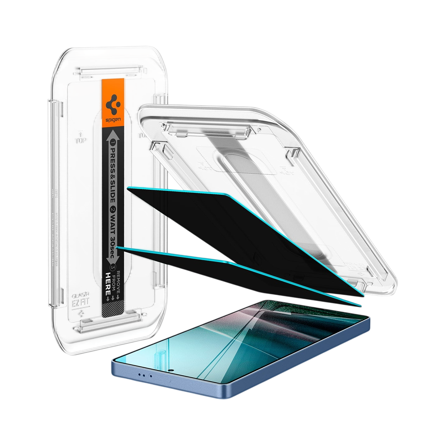 Spigen GLAS.tR EZ Fit | Privacy Screen Protector (2-Pack) for Samsung Galaxy S25 Ultra