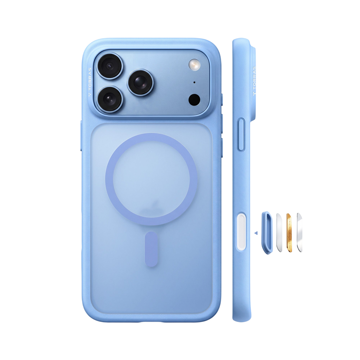 Torras Guardian-Mag Case for iPhone 17 Pro / iPhone 18 Pro - Blue #color_blue