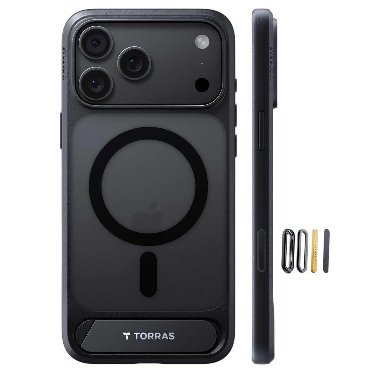 Torras Ostand L1 Case for iPhone 17 Pro / iPhone 18 Pro - Black #color_black
