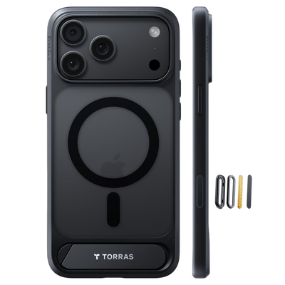Torras Ostand L1 Case for iPhone 17 Pro / iPhone 18 Pro - Black #color_black