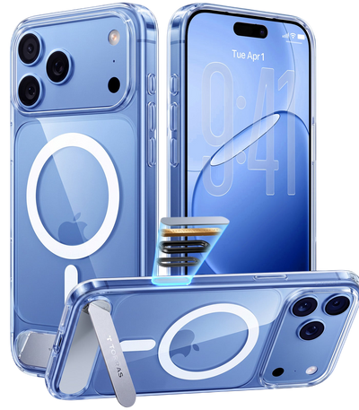 Torras Ostand L1 Case for iPhone 17 Pro Max / iPhone 18 Pro Max - Clear #color_clear