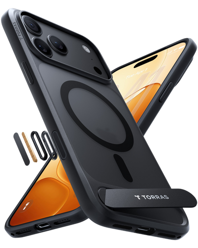 Torras Ostand L1 Case for iPhone 17 Pro Max / iPhone 18 Pro Max - Black #color_black
