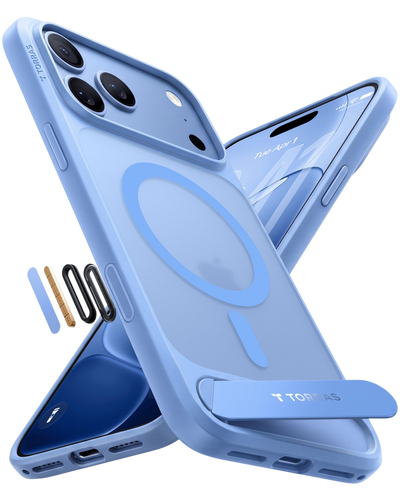Torras Ostand L1 Case for iPhone 17 Pro / iPhone 18 Pro - Blue #color_blue