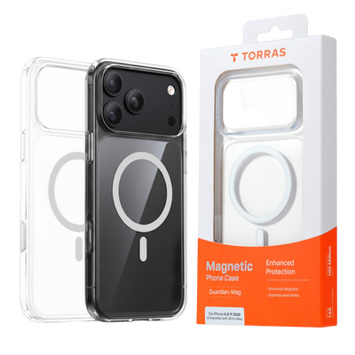 Torras Guardian-Mag Case for iPhone 17 Pro / iPhone 18 Pro - Clear #color_clear