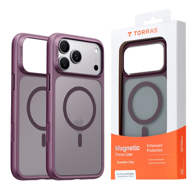 Torras Guardian-Mag Case for iPhone 17 Pro Max / iPhone 18 Pro Max - Purple #color_purple