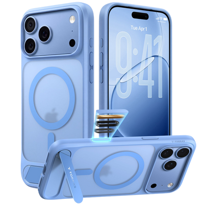 Torras Ostand L1 Case for iPhone 17 Pro / iPhone 18 Pro - Blue #color_blue
