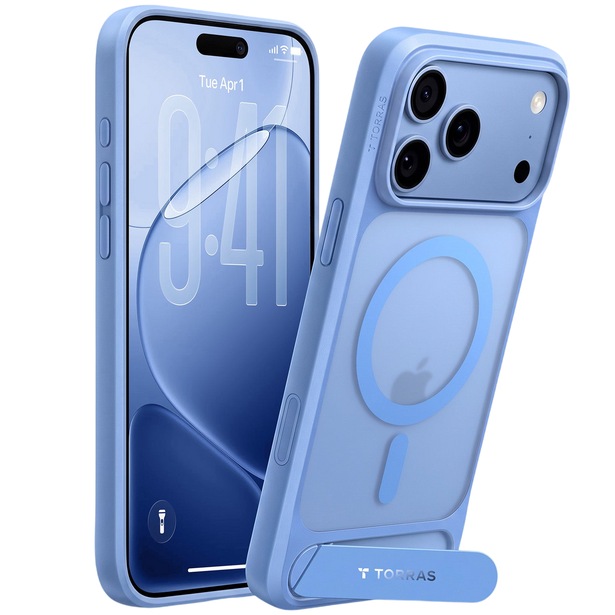 Torras Ostand L1 Case for iPhone 17 Pro / iPhone 18 Pro - Blue #color_blue
