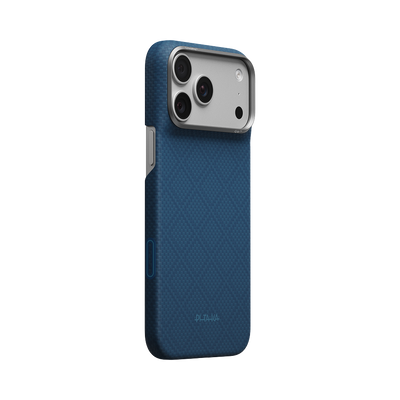 Pitaka Argyle Edge Case for iPhone 18 Pro Max - Abyss Blue