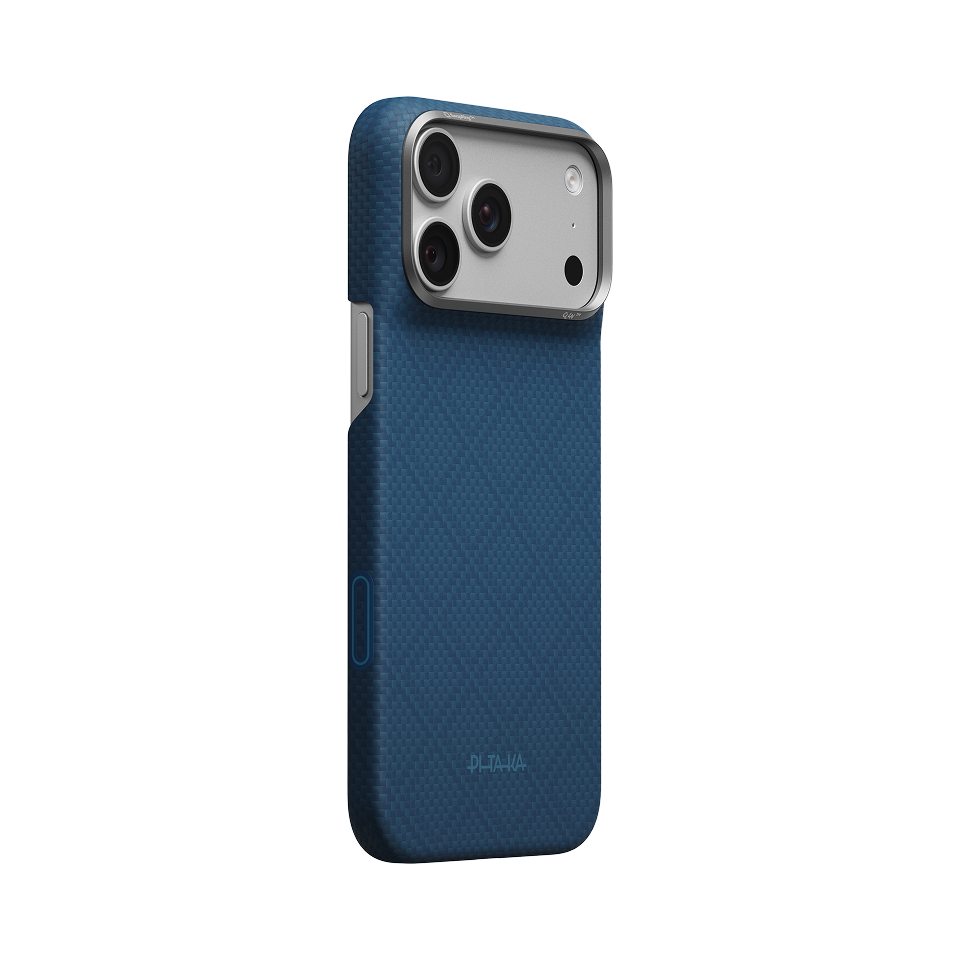 Pitaka Argyle Edge Case for iPhone 18 Pro Max - Abyss Blue