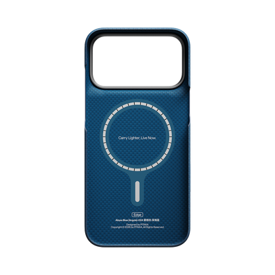 Pitaka Argyle Edge Case for iPhone 18 Pro Max - Abyss Blue, view 2