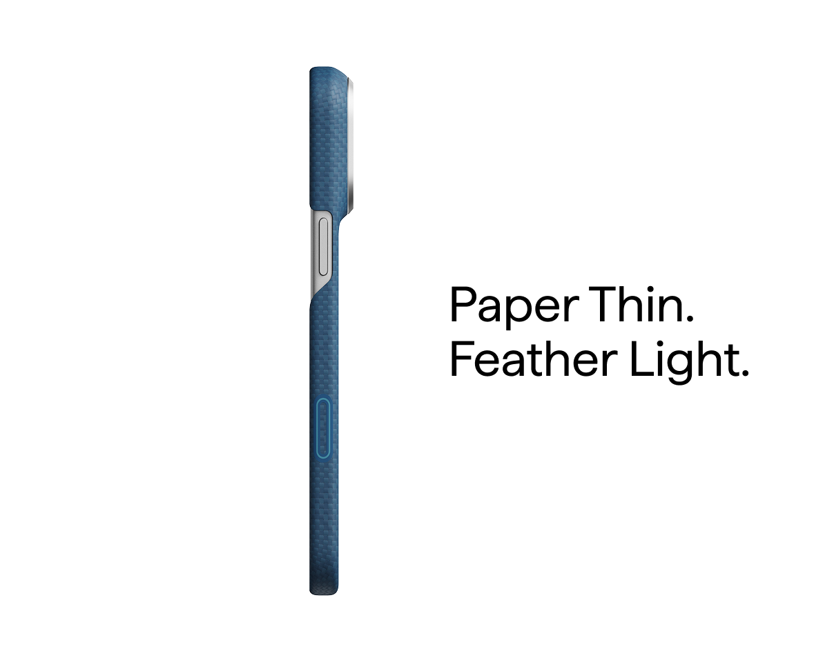 Pitaka Argyle Edge Case for iPhone 18 Pro Max - Abyss Blue, view 3