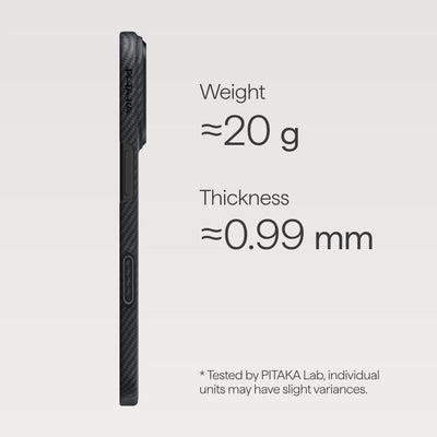 حافظة Pitaka Ultra-Slim (مع PitaTap) لهاتف iPhone 17 Pro