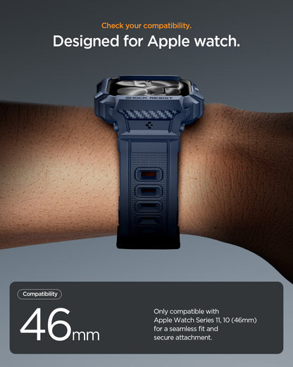 Spigen Rugged Armor Pro 2 Case + Band for Apple Watch Series 11 / 10 46mm