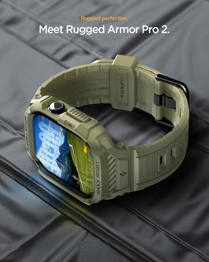Spigen Rugged Armor Pro 2 Case + Band for Apple Watch Series 11 / 10 46mm