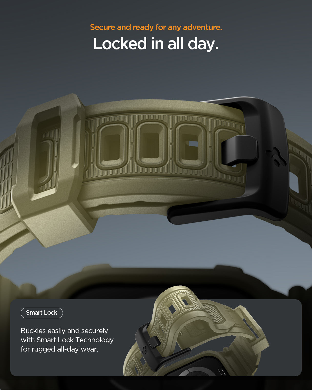 Spigen Rugged Armor Pro 2 Case + Band for Apple Watch Series 11 / 10 46mm