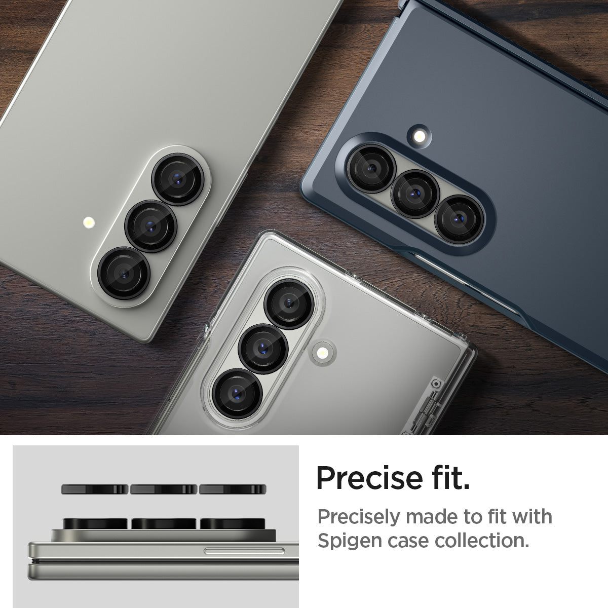 Spigen Optik Pro EZ Fit Lens Protector for Samsung Galaxy Z Fold 7 - 2 Pack
