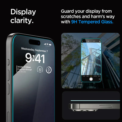 Spigen iPhone 15 Pro Screen Protector EZ FIT GLAS.tR - 1 Pack