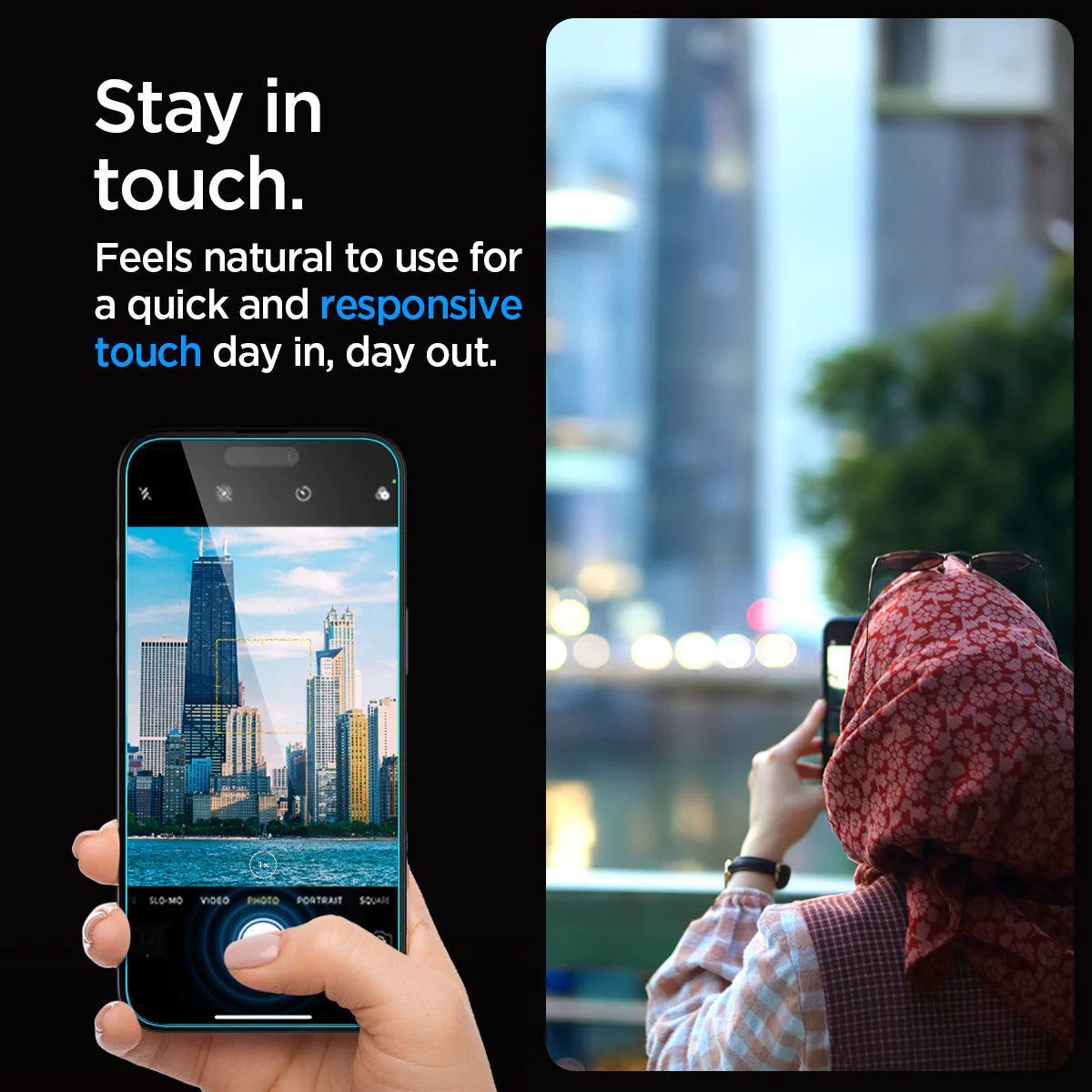 Spigen iPhone 15 Pro Screen Protector EZ FIT GLAS.tR - 2 Pack