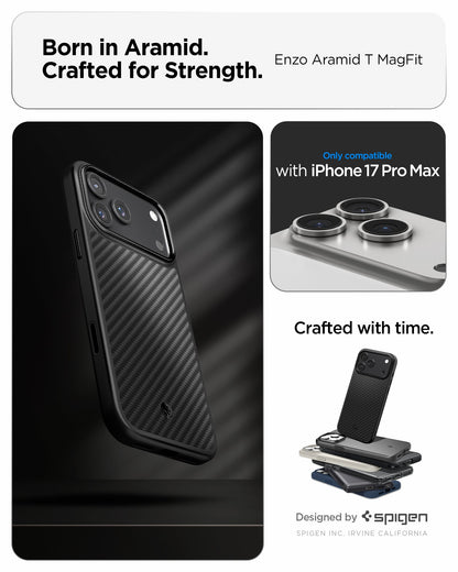 Spigen Enzo Aramid T (MagFit) Case for iPhone 17 Pro Max